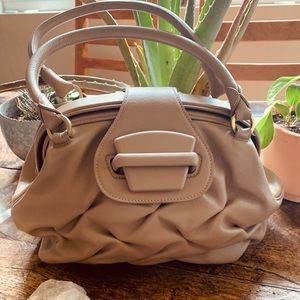 Smythson of Bind Street Taupe Nancy Tote